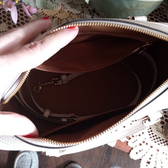 Coach Rowan Satchel - White pebbled leather - Picture 11 of 11